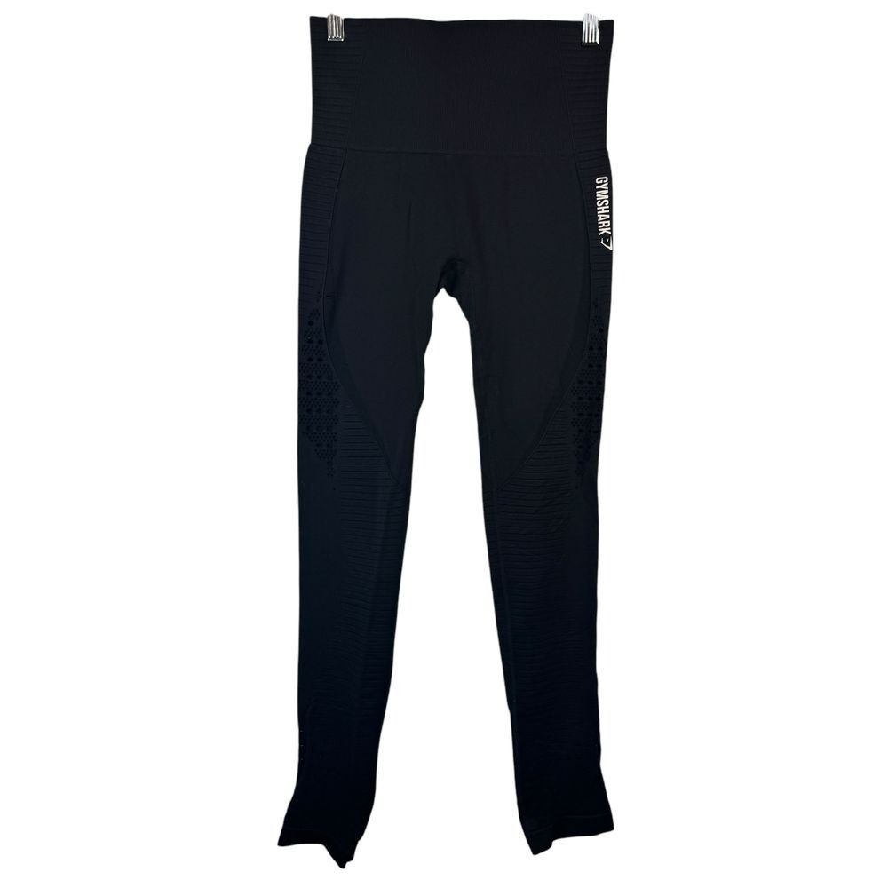 Gymshark Vital Seamless‎ Leggings High Waisted Black Athletic Gym XS/S READ